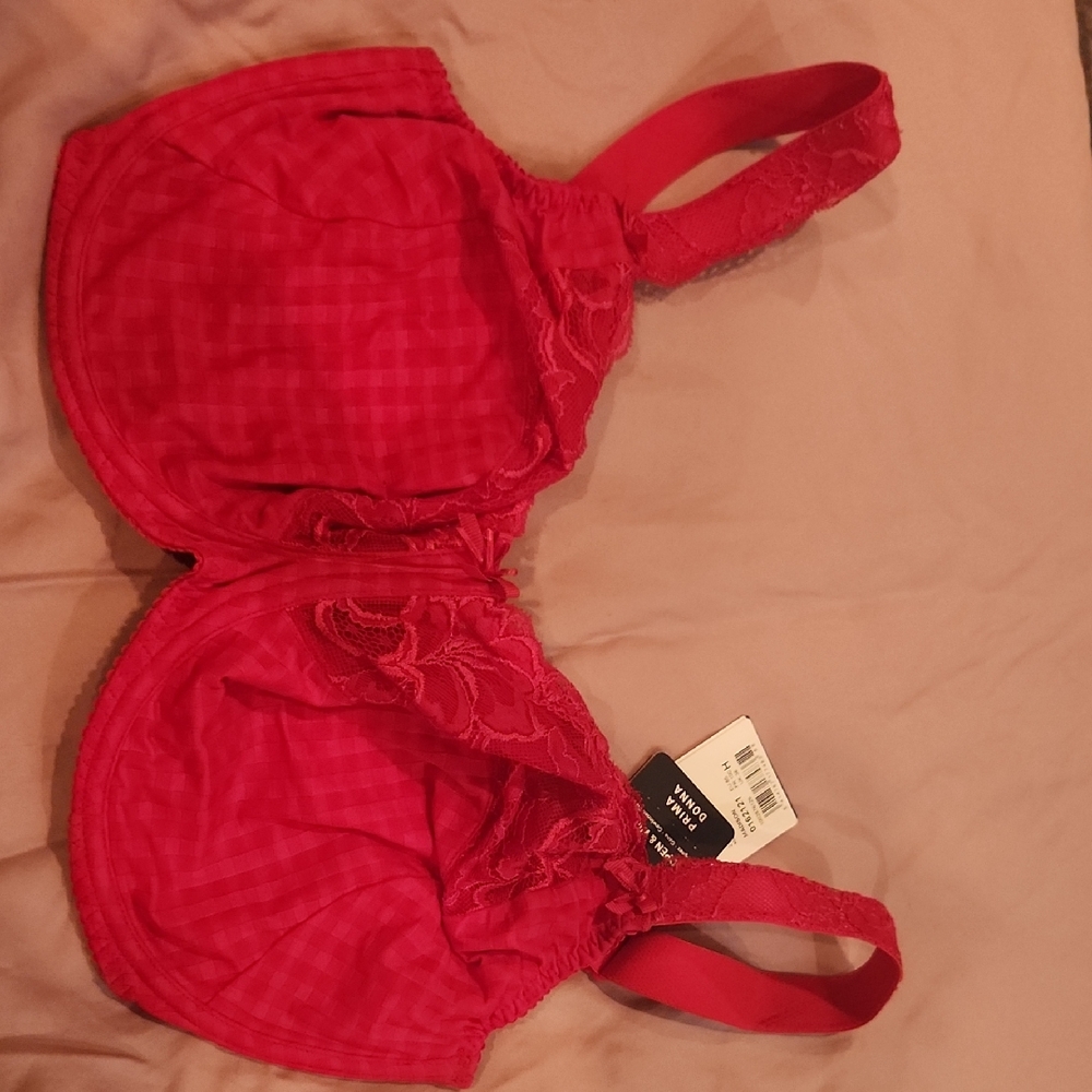 Prima Donna Vibrant Red Lace Bra